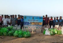 गुहागर ; समुद्रकिनाऱ्याची”ब्ल्यू फ्लॅग’ दर्जासाठी स्वच्छता मोहीम