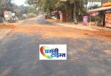 डांबरीकरण करून गुळगळीत केलेल्या गुहागर – चिपळूण या राष्ट्रीय महामार्गावर 24 तासात मारला नव्याने खड्डा..?