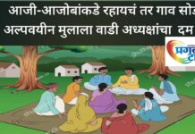 “आजी-आजोबांकडे रहायचं तर गाव सोड!” अल्पवयीन मुलाला या वाडी अध्यक्षांचा दबाव..?