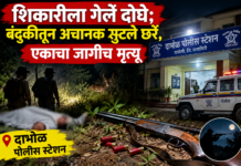 दापोली – शिकारीला गेले दोघे; बंदुकीतून अचानक सुटले छर्रे, एकाचा जागीच मृत्यू